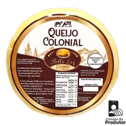 Queijo Colonial Meia Cura